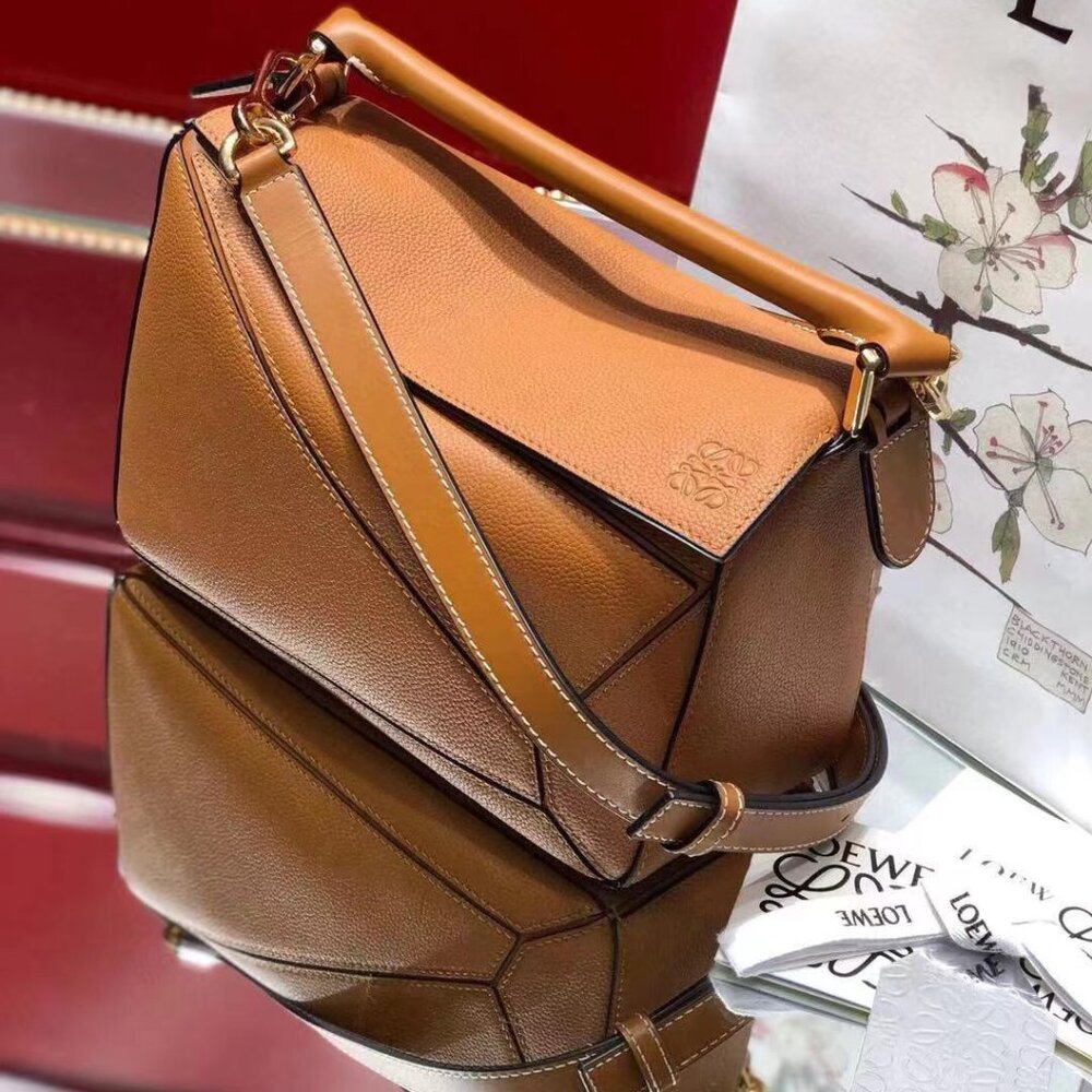 🔥LOEWE Puzzle small geometric patchwork crossbod… - image 2